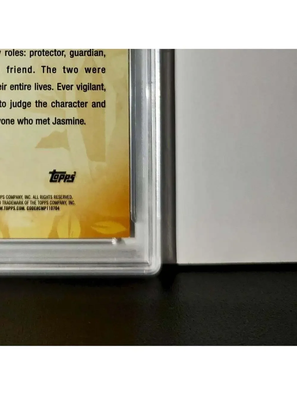 Rajah 2025 Topps Disney #FF-12 Furry Friends Card Aladdin PSA 9